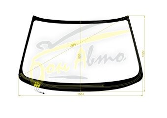 Стекло лобовое NISSAN ELGRAND 2002-2010 (E51-RHD) обогрев щеток 
Бренд: BENSON с синей полосой