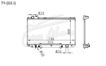 Радиатор LEXUS GS 1991-1997 (S140) (2JZ) 
Бренд: TONGSHI PL16AT