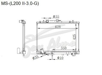 Радиатор MITSUBISHI CHALLENGER 1996-2008 (K96) (6G72) 
Бренд: TONGSHI PL32AT