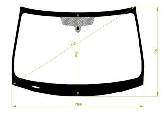 Стекло лобовое INFINITI G 2006-2014 (V36-4d sed) 
Бренд: BENSON с серой полосой