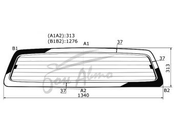 Стекло заднее с обогревом TOYOTA HILUX 2004-2015 (AN10,20,30) 
Бренд: BENSON Тонированное