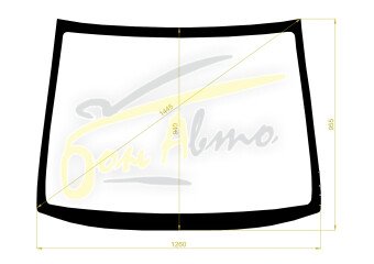 Стекло лобовое HONDA LIFE 2003-2008 (JB5) 
Бренд: BENSON с синей полосой