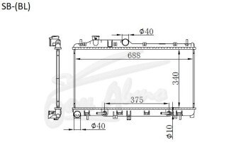 Радиатор SUBARU EXIGA 2008-2015 (YA4) (EJ20-25) 
Бренд: TONGSHI AL26AT