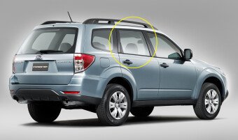 Стекло боковое SUBARU FORESTER 2008-2012 (SH5) RD/RH фурнитура, 
Бренд: BENSON Тонированное