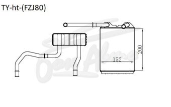 Радиатор отопителя TOYOTA LAND CRUISER 1990-1997 (FZJ80) 
Бренд: TONGSHI AL48
