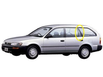 Стекло боковое TOYOTA COROLLA 1991-2000 E101-5d wag RQ/LH 
Бренд: BENSON