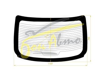 Стекло заднее с обогревом NISSAN ALMERA 2011-2018 (N17-4d sed) 
Бренд: BSG