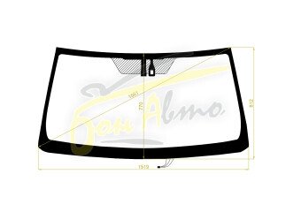 Стекло лобовое TOYOTA LAND CRUISER PRADO 2009-2023 (GRJ150-LHD) место под датчик дождя 
Бренд: ZDG с синей полосой