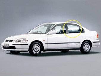 Стекло боковое HONDA CIVIC 1995-2000 EK5-4d/5d RD/LH 
Бренд: BSG