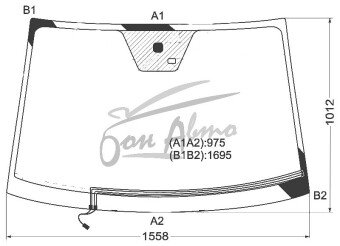 Стекло лобовое SsangYong RODIUS 2004-2013 () обогрев щеток, место под датчик дождя,, 
Бренд: BENSON