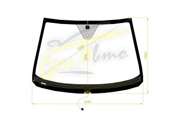 Стекло лобовое CHEVROLET CAPTIVA 2006-2015 (C100-LHD) обогрев щеток, место под датчик дождя, 
Бренд: BENSON с синей полосой