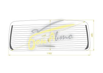 Стекло заднее с обогревом SUZUKI EVERY 1999-2005 (DA62W) 
Бренд: BENSON