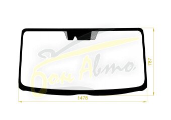 Стекло лобовое MAZDA BONGO BRAWNY 2019- (H200) место под 1 камеру открытая 
Бренд: BENSON с синей полосой