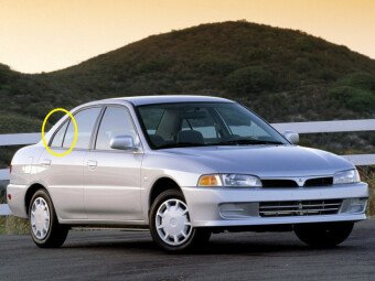 Стекло боковое MITSUBISHI MIRAGE 1995-2000 (CK-4d sed) RQ/RH 
Бренд: BSG