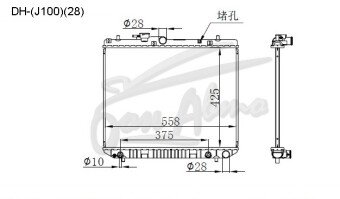 Радиатор DAIHATSU TERIOS KID 1998-2012 (J111G)(28) (EF) 
Бренд: TONGSHI PL16AT