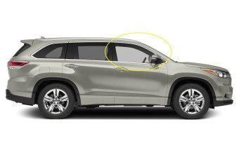 Стекло боковое TOYOTA HIGHLANDER 2013-2019 (ASU50) FD/RH 
Бренд: BSG
