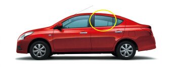 Стекло боковое NISSAN LATIO 2012-2016 (#N17) 4d RD/LH 
Бренд: BSG