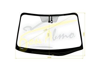 Стекло лобовое TOYOTA SIENNA 2010-2020 (XL30-LHD) обогрев щеток, место под датчик дождя, 
Бренд: BENSON с синей полосой