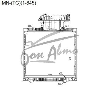Радиатор MAN TG-SERIES 2000- ()(1-845) 
Бренд: TONGSHI PL48MT