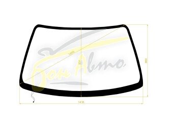 Стекло лобовое TOYOTA CARINA E 1992-1998 (AT190L-RHD) обогрев щеток 
Бренд: BSG с серой полосой