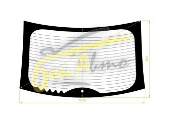 Стекло заднее с обогревом FORD FOCUS 2004-2011 (CB4-4d sed) 
Бренд: КМК