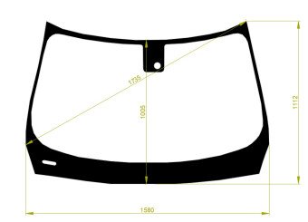 Стекло лобовое INFINITI QX60 2012- (L50-LHD) место под датчик дождя 
Бренд: BENSON с синей полосой