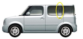 Стекло боковое NISSAN CUBE 2002-2008 (Z11) RQ/LH 
Бренд: BSG