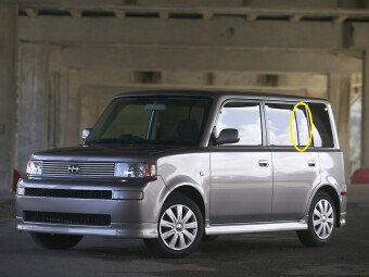 Стекло боковое SCION XB 2004-2006 NCP30 RQ/LH 
Бренд: BENSON Тонированное