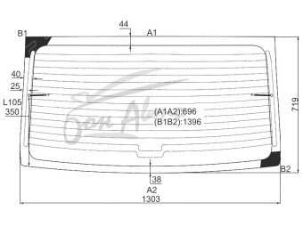 Стекло заднее с обогревом RENAULT LOGAN 2005-2012 (LS) 
Бренд: BENSON
