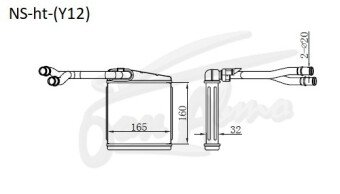 Радиатор отопителя MITSUBISHI LANCER CARGO 2006-2016 (Y12) (MR,HR,CR) 
Бренд: TONGSHI AL32