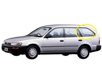 Стекло боковое TOYOTA COROLLA 1991-2000 E100-5d wag-770*400 SW/LH 
Бренд: BENSON