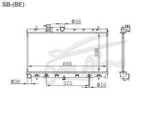 Радиатор SUBARU IMPREZA 2000-2007 (GG,GD) (EJ15,EJ20) 
Бренд: TONGSHI AL26AT