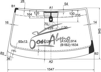 Стекло лобовое VOLKSWAGEN TOUAREG 2010-2018 (7P5) место под датчик дождя 
Бренд: КМК с синей полосой