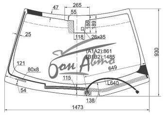 Стекло лобовое LEXUS CT 2011- (ZWA10-LHD) обогрев щеток, место под датчик дождя, 
Бренд: BENSON
