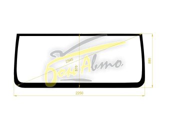 Стекло лобовое SINOTRUCK SITRAK C7H 2019- (2250*880) 
Бренд: BENSON с синей полосой