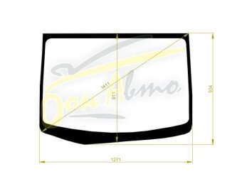 Стекло лобовое SUBARU STELLA CUSTOM 2011-2014 (LA100-RHD) 
Бренд: BENSON с синей полосой