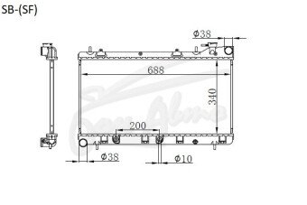Радиатор SUBARU FORESTER 1996-2002 (SF5-9) (EJ20-25) 
Бренд: TONGSHI AL26AT
