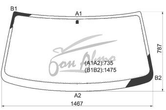 Стекло лобовое TAGAZ ROAD PARTNER 2008- () 
Бренд: BSG с зеленой полосой