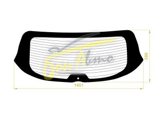 Стекло заднее с обогревом MAZDA CX-5 2017- (KF) 1 отверстие молдинг, антенна, 
Бренд: BENSON Тонированное