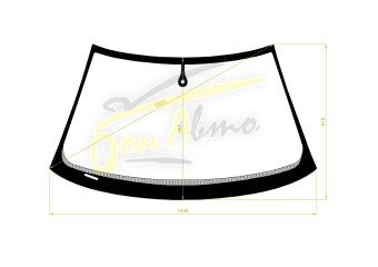 Стекло лобовое AUDI S4 2000-2007 (B6-4d sed) место под датчик дождя 
Бренд: BSG с серой полосой