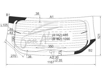 Стекло заднее с обогревом RENAULT DUSTER 2010-2020 (HSM) 1 отверстие 
Бренд: BENSON