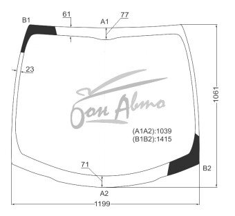 Стекло лобовое MITSUBISHI I 2006-2013 (HA1W) 
Бренд: BENSON