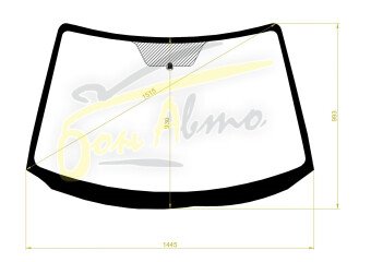 Стекло лобовое MAZDA AXELA 2003-2009 (BK-RHD) 
Бренд: BENSON с синей полосой