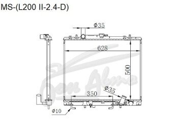 Радиатор MITSUBISHI CHALLENGER 1996-2008 (K94) (4D56) 
Бренд: TONGSHI PL32AT