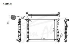Радиатор KIA CARNIVAL 2020- (KA4)(gas) (G6DT) 
Бренд: TONGSHI PL16MT