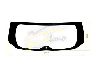 Стекло заднее с обогревом SUBARU OUTBACK 2014-2021 (BS-5d wag) 1 отверстие молдинг, 
Бренд: BENSON Тонированное