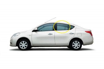 Стекло боковое NISSAN VERSA 2013- (#N17) 4d RD/LH 
Бренд: BSG