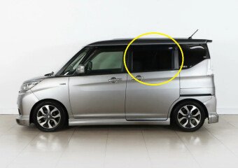 Стекло боковое MITSUBISHI DELICA D:2 2015-2020 MA36S RD/LH фурнитура, 
Бренд: BENSON Тонированное