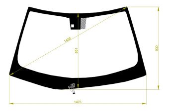 Стекло лобовое LEXUS CT 2011- (ZWA10-RHD) обогрев щеток, место под датчик дождя, 
Бренд: BENSON