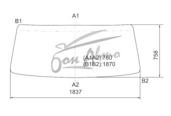Стекло лобовое MITSUBISHI CANTER 1993-2002 (FE600-wide-1837*758*1870) 
Бренд: BSG с зеленой полосой